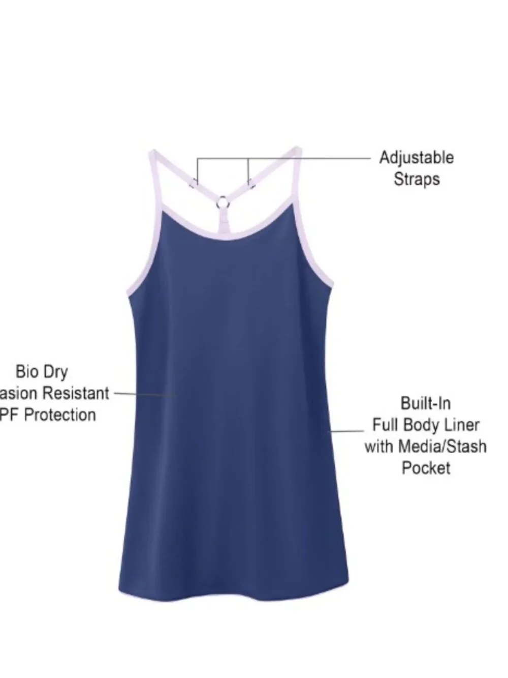 New!  High End Outdoor Voices Girls Dress with built in shorts